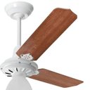 Ver imagem 2 de Ventilador de Teto Lumi Loren Sid Branco Pás Mogno M3 - 127V