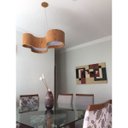 Ver imagem 4 de Lustre Pendente Semi Cilíndrico 100cm em Madeira Louro Freijó