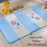 Tapetes Antiderrapante Quarto Infantil Animais Azul Turquesa - 2