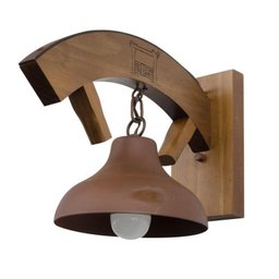 Arandela Rústica Madeira e Metal Estância Madelustre - 2