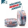 Kit com 3 Fita Crepe Azul Pintura Imobiliaria Parede 48MM X 50M Adere - 5
