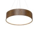 Ver imagem 2 de Lustre Pendente Cilíndrico 50cmx16cm em Madeira e Acrílico