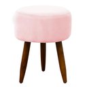 Ver imagem 2 de Puff Banqueta Decorativo Pés Madeira Bebe