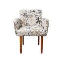 Ver imagem 6 de Poltrona Decorativa Veronês para Sala Recepção Floral Bege D01 - D'Rossi