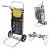Carrinho de Praia em Aluminio e Plastico Que Vira Mesa com Bolsa Porta Objeto - 6