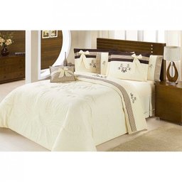 Jogo de Cama Fascínio Casal Queen Percal 150 Fios 04 Peças - Palha - 2 Jogo de Cama Fascínio Casal Queen Percal 150 Fios 04 Peças - Palha - 2
