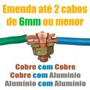 Ver imagem 2 de Kit 10 Split Bolt Conector Parafuso Fendido Bimetálico 6mm para Emenda Cabos Cobre Alumínio