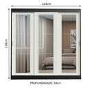 Ver imagem 3 de Guarda-roupa Casal Madesa Kansas 3 Portas de Correr de Espelho 3 Gavetas