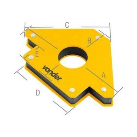 Esquadro Magnetico Para Soldador 30kg - Vonder