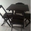 Ver imagem 6 de Conjunto de Mesa com 4 cadeiras cor TABACCO Marcenaria Aliberti 01