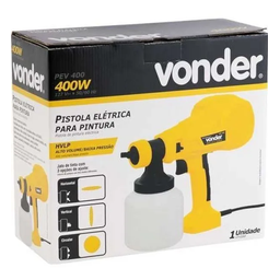 Pistola para Pintura Elétrica 2,6mm Hvlp Pev400 127v Vonder - 7