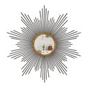 Ver imagem 1 de Espelho decorativo de parede redondo com moldura palitada Supernova Preto