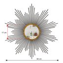 Ver imagem 4 de Espelho decorativo de parede redondo com moldura palitada Supernova Preto