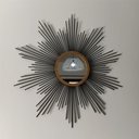 Ver imagem 5 de Espelho decorativo de parede redondo com moldura palitada Supernova Preto