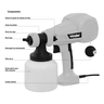Pistola Pintura Eletrica Pulverizadora Tinta 260w 220v Hvlp Pev 400 Vonder - 5