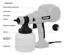 Ver imagem 5 de Pistola Pintura Eletrica Pulverizadora Tinta 260w 220v Hvlp Pev 400 Vonder