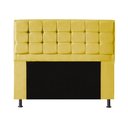 Ver imagem 2 de Kit Cabeceira + Calçadeira Baú Copenhague King Size 195cm Suede - Ecotec Decor:Amarelo