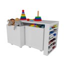 Ver imagem 1 de Rack com Baús e Porta Carrinhos Duplo Enoque 100% Mdf Woodcore