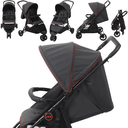 Ver imagem 3 de Carrinho de Bebe 3 Rodas com Moises Ninho Burigotto Cr3 Gray Red