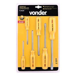 Chave de Fenda Philips (Kit 6 Peças) Vonder - 1