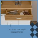 Ver mais imagens de Armário de Cozinha 8 Portas 2 Gavetas Golden Plus Freijo/supremo/cp-ripado - Ssx Multicoisas