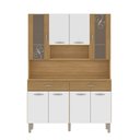 Ver imagem 2 de Armário de Cozinha 8 Portas 2 Gavetas Golden Plus Freijo/supremo/cp-ripado - Ssx Multicoisas