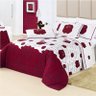 Kit Cobre Leito Casal Queen 200 Fios 03 Peças Craft Roses - Vilela - 1
