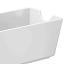 Ver imagem 4 de 12 Porta Sachês Guardanapos Uno Coza Branco Bares Buffet 11x6,5x5cm Mesa
