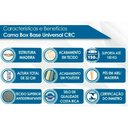 Ver imagem 4 de Conjunto Box King: Colchão Molas Herval Maxspring American + Base Crc Suede Clean (193x203)