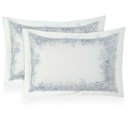 Ver imagem 3 de Jogo de Cama Casal 300 Fios Limoges - Naturalle Fashion Branco/azul