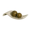 Ver imagem 6 de Decoração Sala Centro de Mesa Cerâmica Safira com Esfera Bege e Marrom
