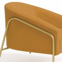 Ver imagem 7 de Poltrona Sala Decorativa Stella Base Alta Tubo Dourado Veludo D03 - D’Rossi