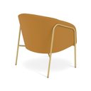 Ver imagem 6 de Poltrona Sala Decorativa Stella Base Alta Tubo Dourado Veludo D03 - D’Rossi