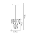 Ver imagem 4 de Lustre Pendente Cristal Legítimo Sala de Jantar Quarto Mini Fasano Bivolt:cromado/110v/220v