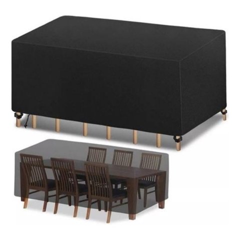 Capa Impermeável Nylon 600 Preta Compatível Mesa 230x115x80
