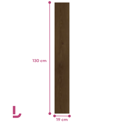 Piso Vinilico Biancogres Acetinado Nobile Navona 19x130cm - Caixa C/ 3,95m² Retificado - 3