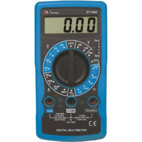 Multímetro Digital Profissional Minipa Et-1002