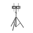 Ver imagem 1 de Suporte Pedestal Tripé para Tv, Elg, A06v4_tp, 32"-55", até 35kg, Altura Ajustável 124-188cm, Preto