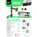 Ver imagem 7 de Suporte Articulado de Mesa para Monitores Elg F50n de 13' a 27' Preto
