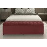 Calçadeira Baú Imperatriz 158 cm Suede Vermelho - 2