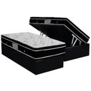 Ver imagem 1 de Cama Box Baú Solteiro: Colchão Molas Bonnel Ortobom Nanolastic Physical + Base CRC Courano Black(