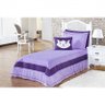Cobre Leito Mel Solteiro 04 Peças - Lilás - 1