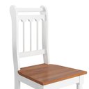 Ver imagem 2 de Conjunto De 2 Cadeiras de Madeira Maciça BRANCO