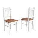 Ver imagem 4 de Conjunto De 2 Cadeiras de Madeira Maciça BRANCO