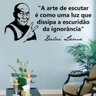 Adesivo de Parede Frase - Dalai Lama - A arte de escutar - M 50x110cm - 1