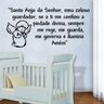 Adesivo de Parede Frase Santo anjo Mod. 2 - M 50x100cm - 1