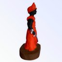 Ver imagem 4 de Escultura Orixá Ogum Vermelho em Resina 10 cm