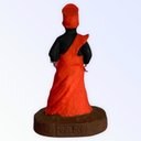 Ver imagem 3 de Escultura Orixá Ogum Vermelho em Resina 10 cm