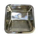 Ver imagem 2 de Tanque Lavanderia Aço Inox 201 Belcca 45x45cm com Válvula e Sifão - Tl201-02