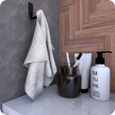 Ver imagem 3 de Kit Acessórios Para Banheiro Preto Fosco Empire 5 peças